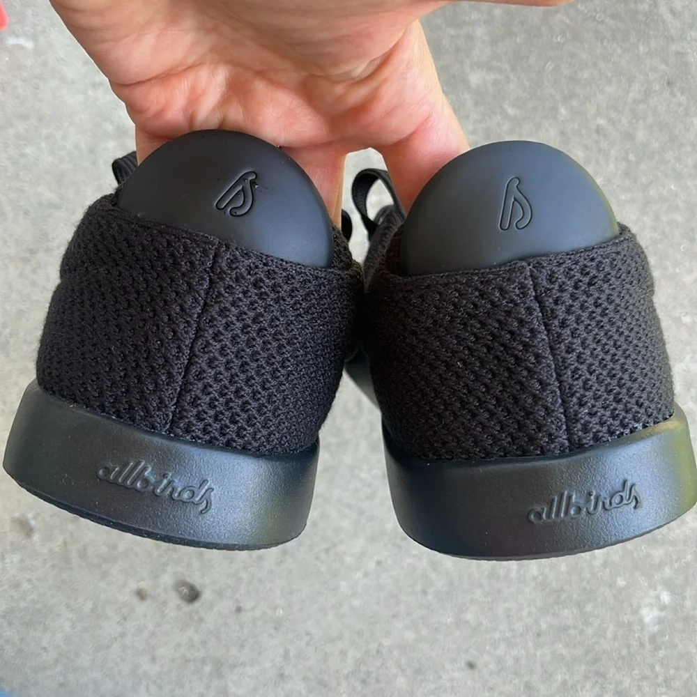 ALLBIRDS Tree Piper Sneakers in Black NWOB Size 10